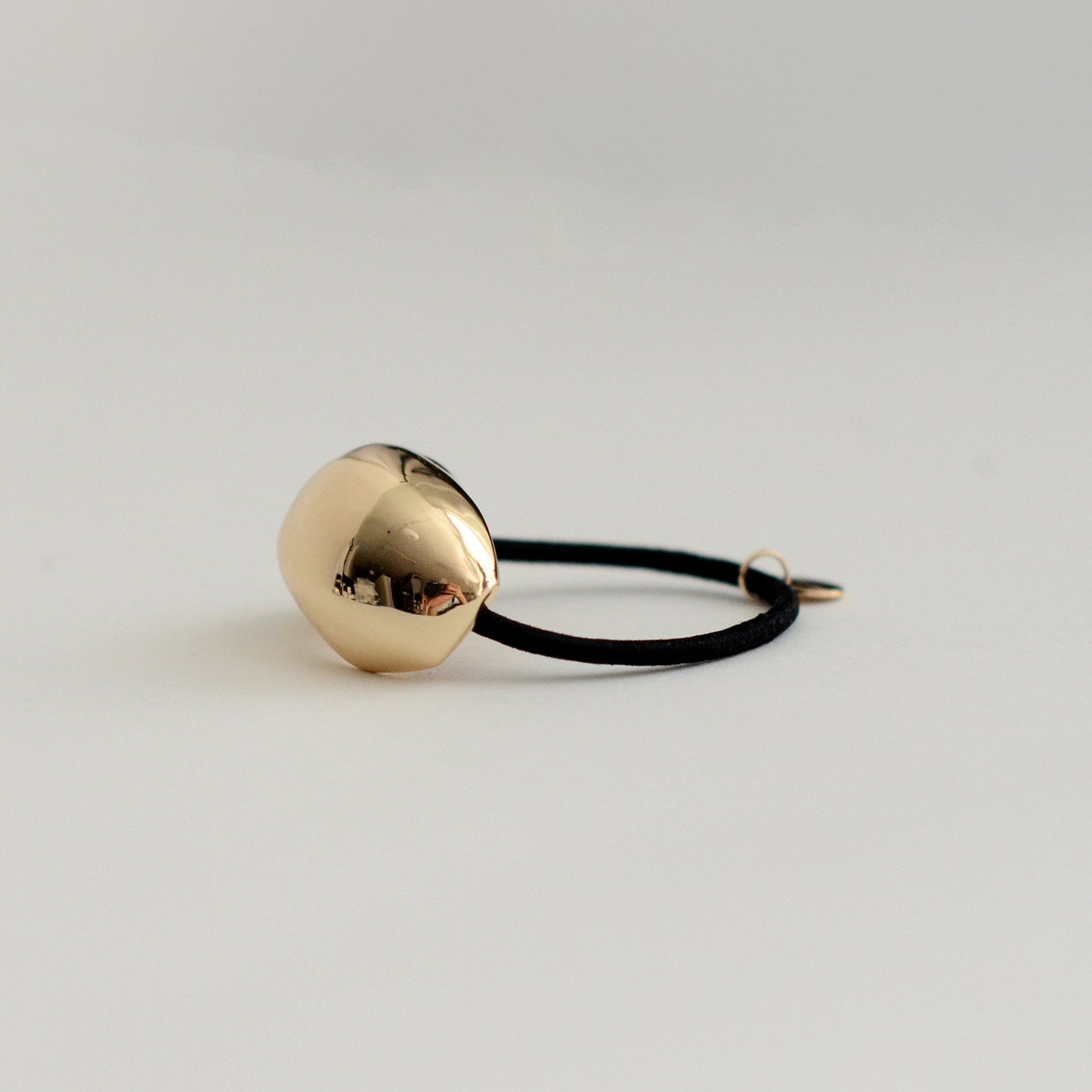Bold Crescent Metal Cuff Hair Tie | Gold