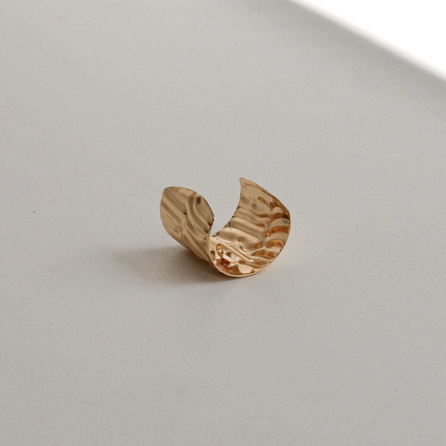 Textured Metal Hair Ponytail Cuff Stick | Gold