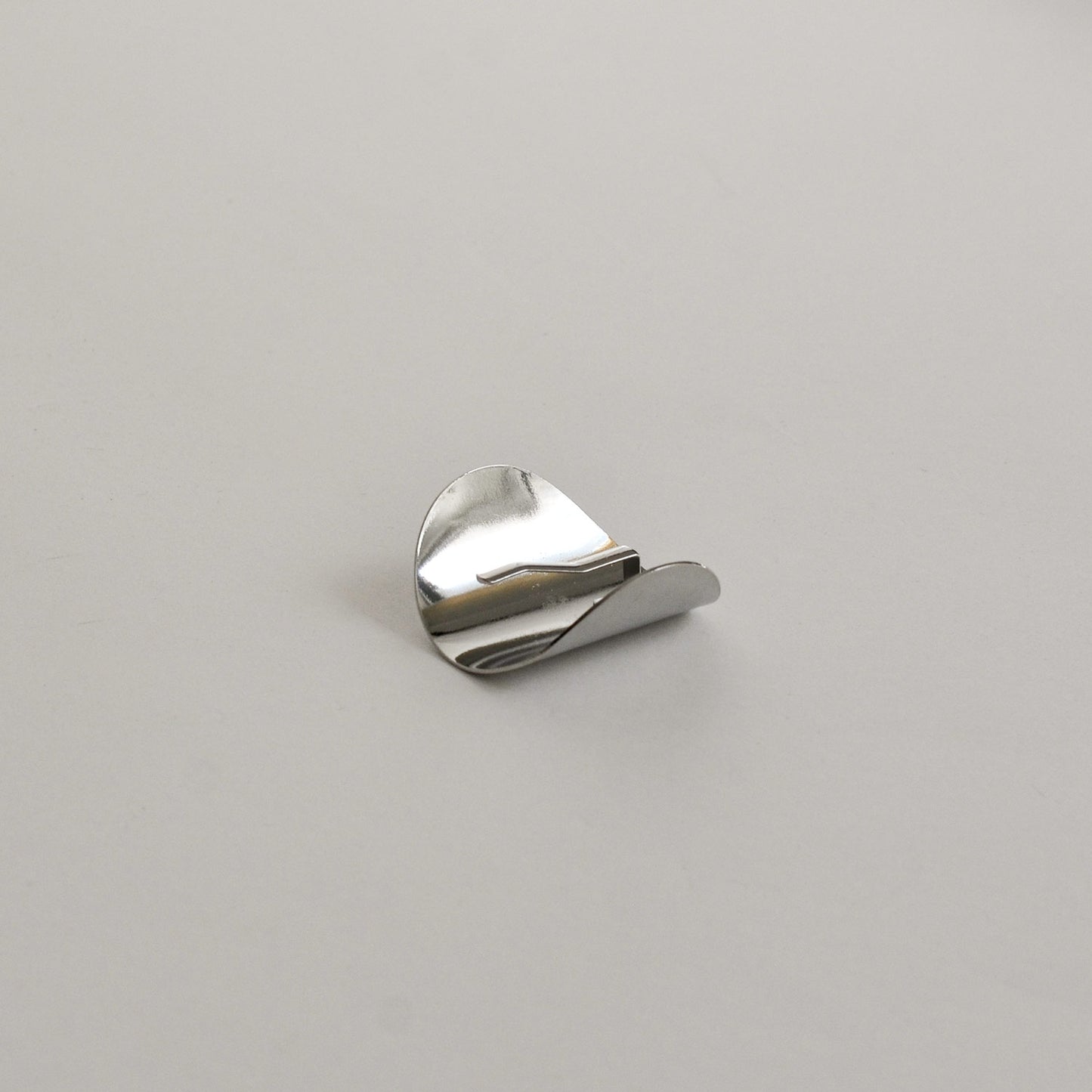 Metal Oval Hair Ponytail Cuff Stick | Silver