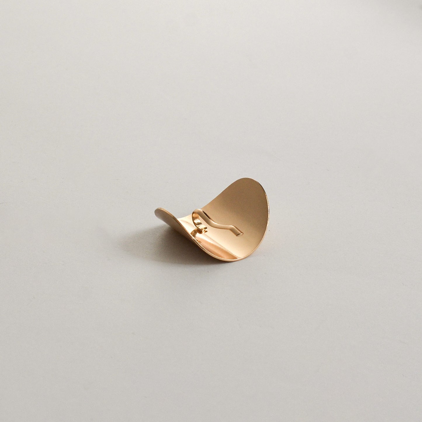 Metal Oval Hair Ponytail Cuff Stick | Gold