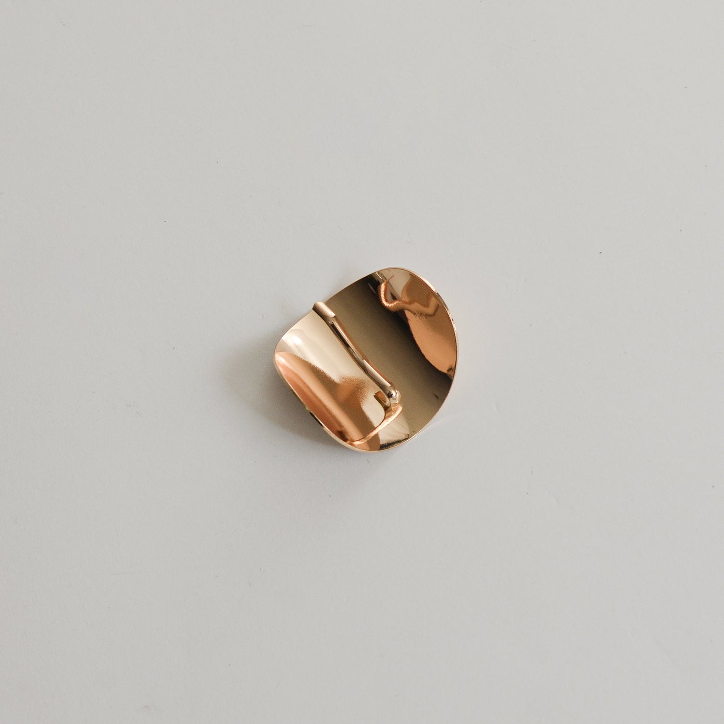 Metal Oval Hair Ponytail Cuff Stick | Gold