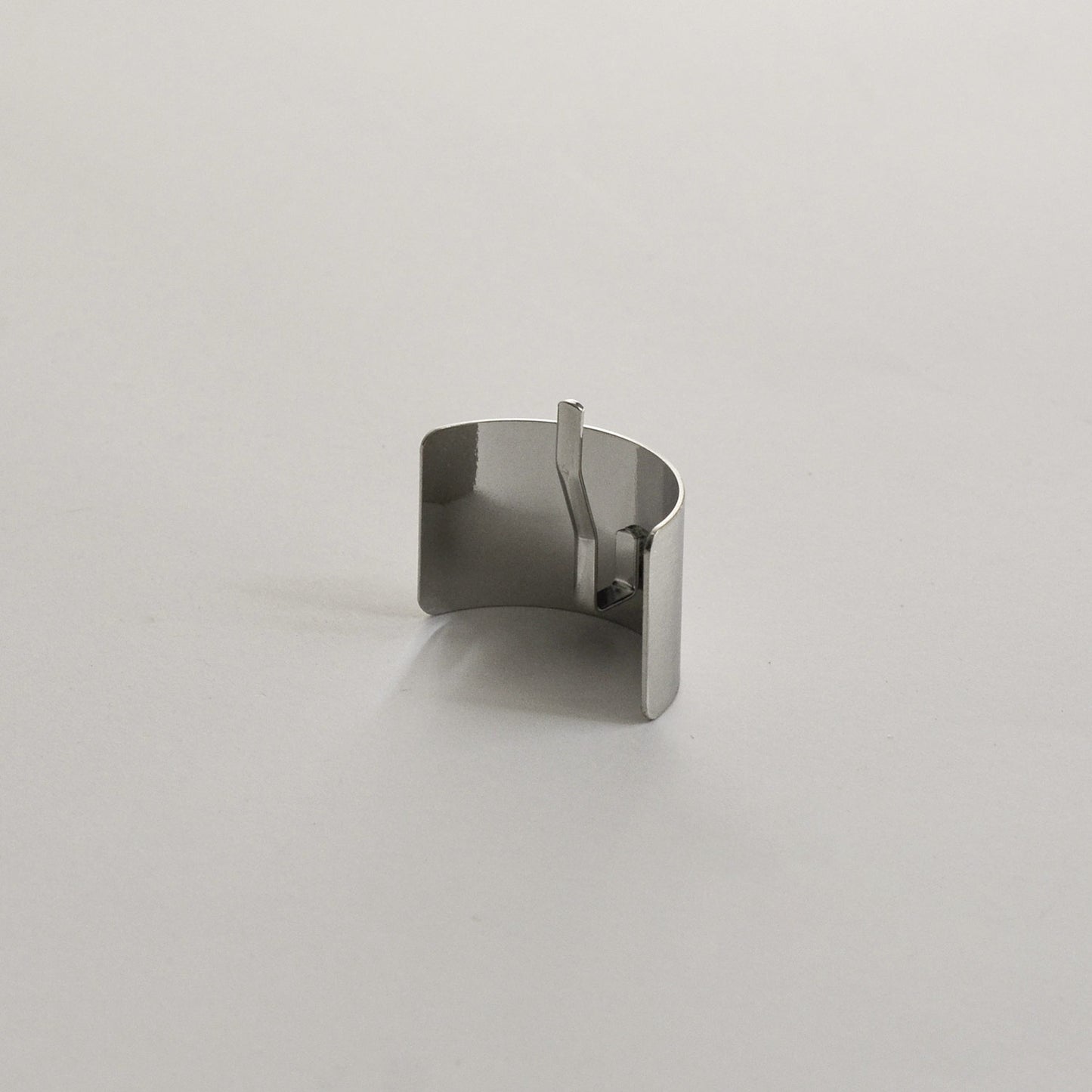 Metal Rectangular Hair Ponytail Cuff Stick | Silver