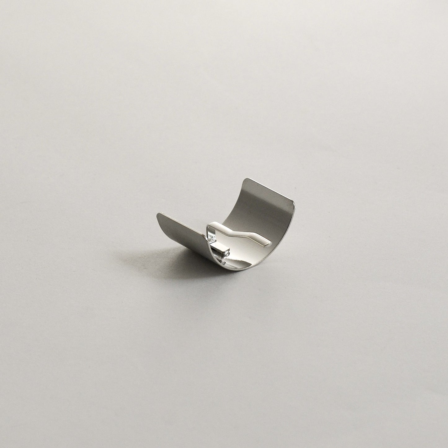 Metal Rectangular Hair Ponytail Cuff Stick | Silver