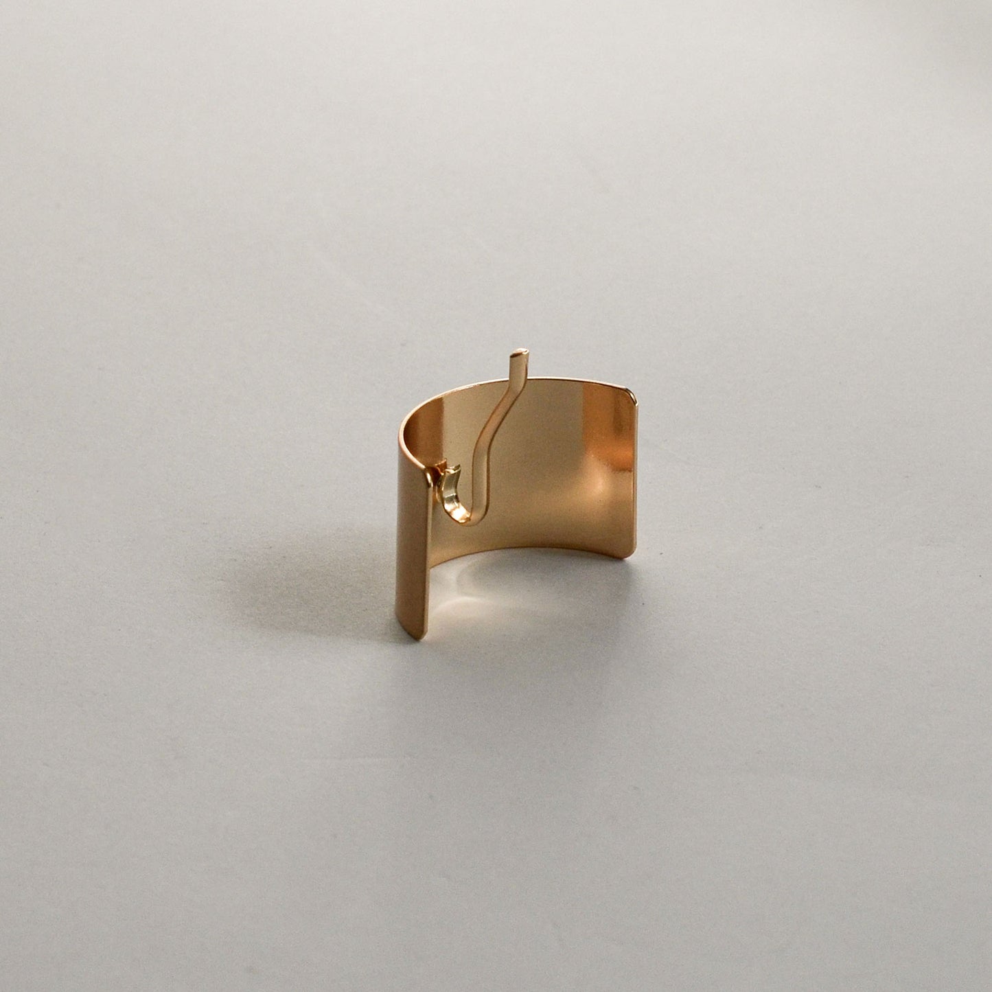 Metal Rectangular Hair Ponytail Cuff Stick | Gold