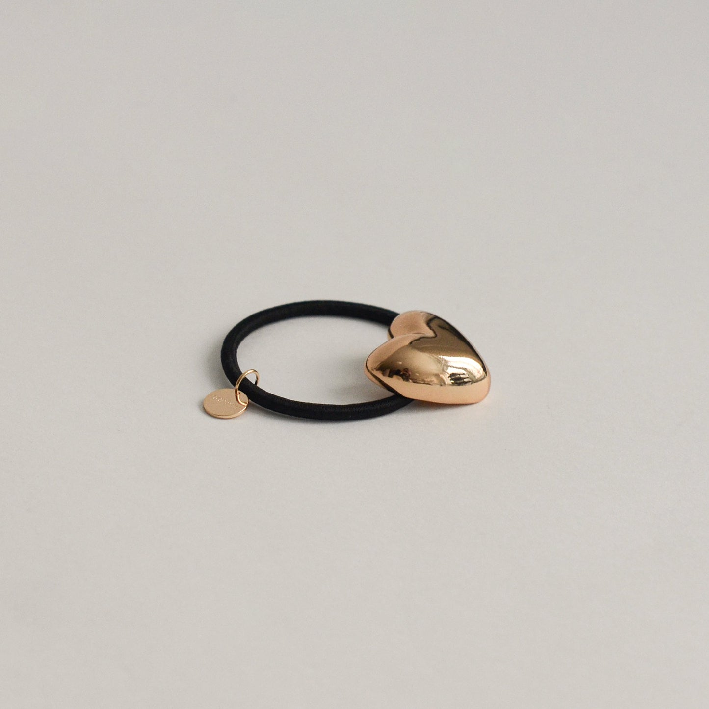 Heart-Shaped Metal Hair Tie | Gold