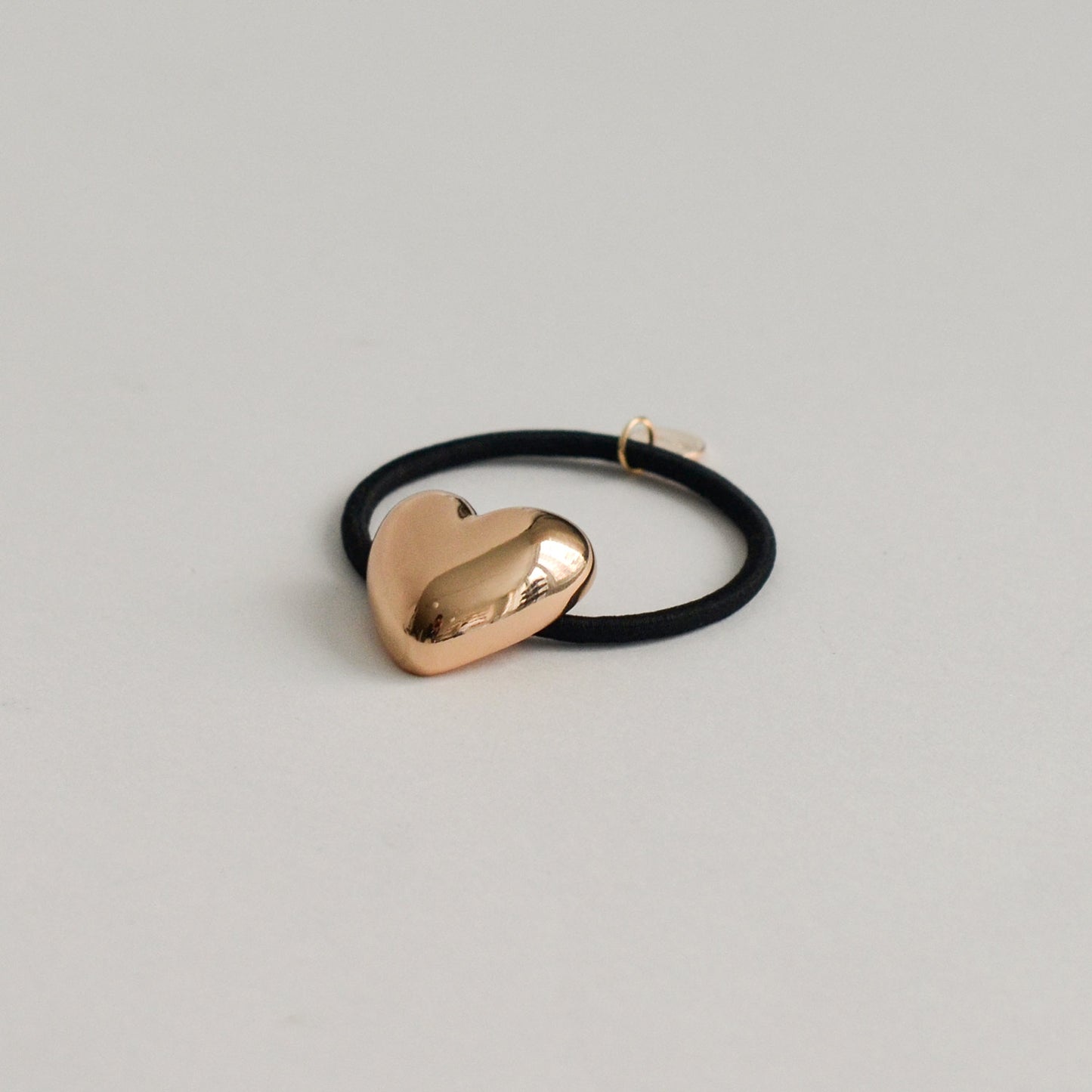 Heart-Shaped Metal Hair Tie | Gold