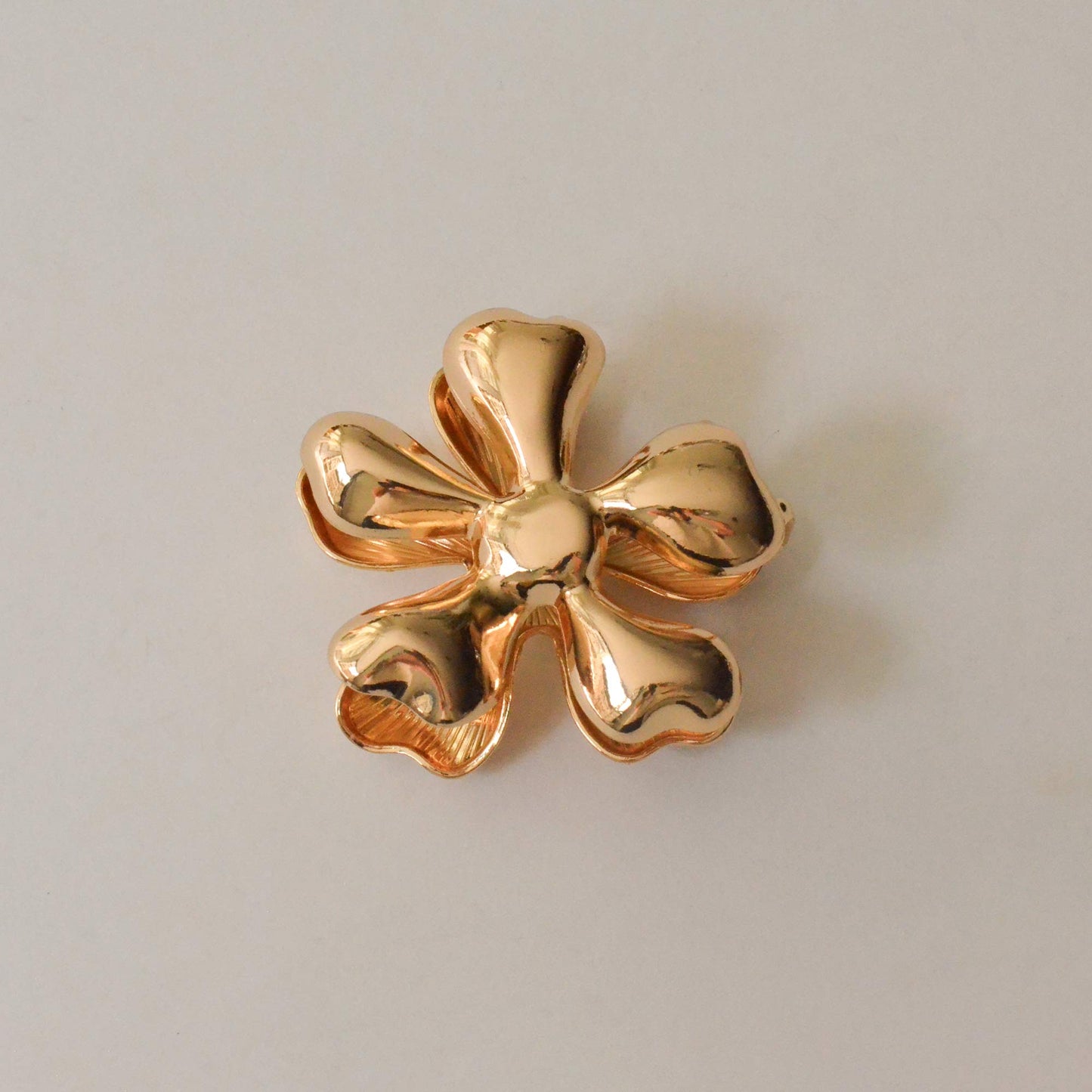 Flower Metal Hair Claw Clip | Gold