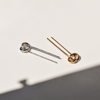 Knot-shaped Hair Stick | Gold