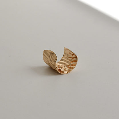 Textured Metal Hair Ponytail Cuff Stick | Gold