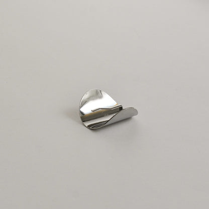 Metal Oval Hair Ponytail Cuff Stick | Silver