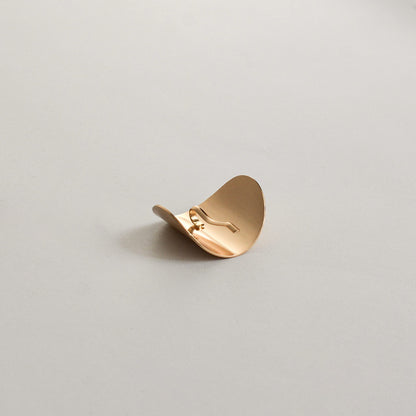Metal Oval Hair Ponytail Cuff Stick | Gold