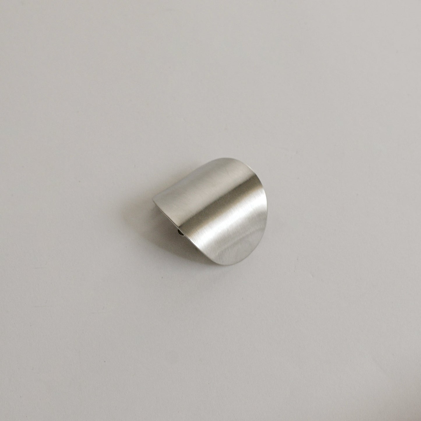 Metal Oval Hair Ponytail Cuff Stick | Silver