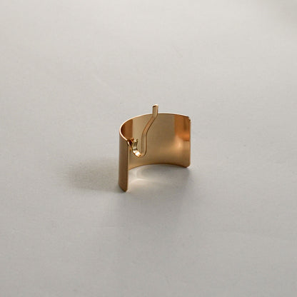 Metal Rectangular Hair Ponytail Cuff Stick | Gold