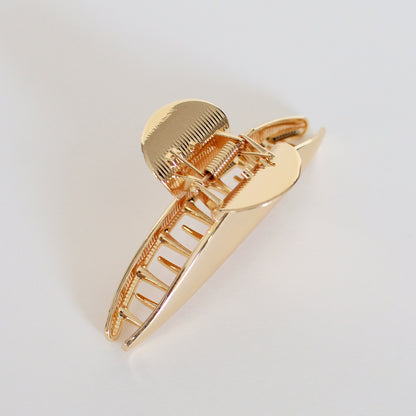 Luna Arc Metal Hair Claw Clip – Gold