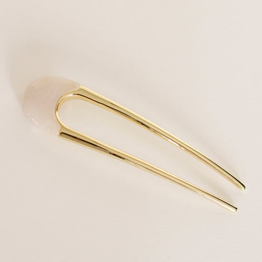 Lune Resin Hair Stick - Rose