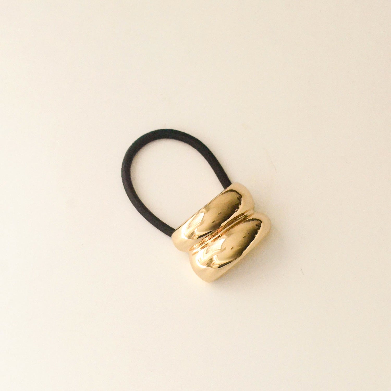 mini size of metal double cuff hair tie