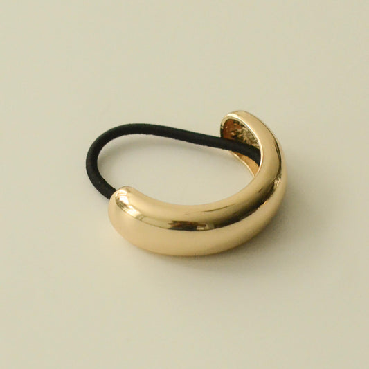 wide cuff colored gold hair tie