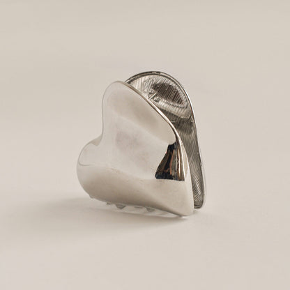 Hair clip shaped like a heart